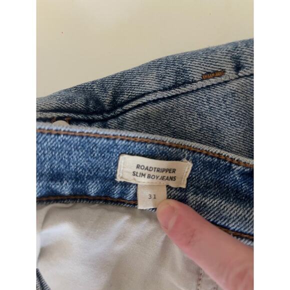 Madewell Roadtripper Slim Boy Jeans Ripped Edition - Picture 4 of 11